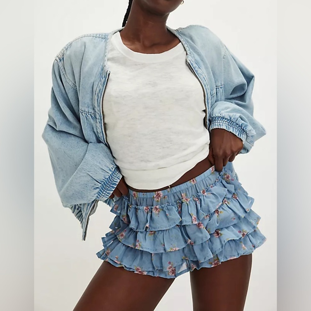 Free People Ruffle Up Bloomer Shorts